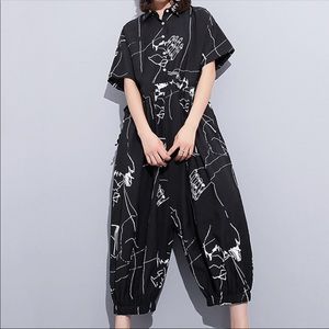 🌼 The Joony Baggy Geometric Jumpsuit